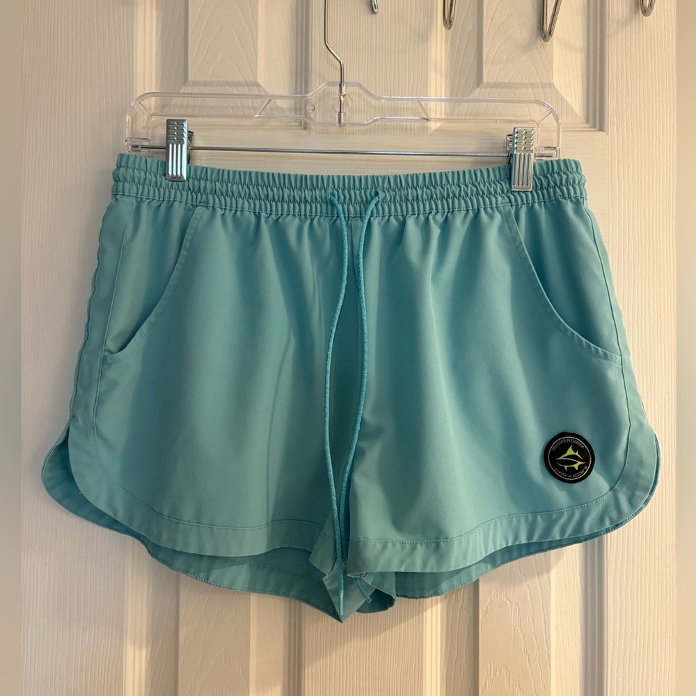 Loco Skailz Women’s teal blue Shorts Size Large.